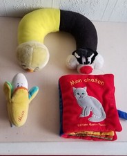 DOUDOU CHICCO LIVRE EN VELOURS lot de 3 peluches tbeg