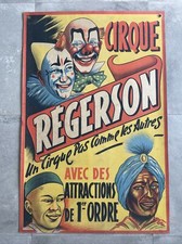 AFFICHE ANCIENNE CIRQUE REGERSON - "Le Cirque pas comme les autres" sur ballatum