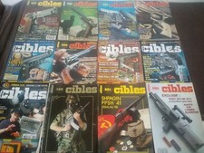 Lot #2  12 revues anciennes vintage armes CIBLES années 80 liv. Offerte !!!!!!!