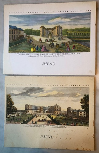 Menus cgt french line - cgt, chateau