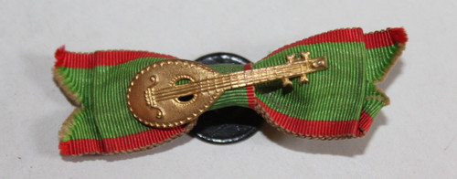 Antique music buttonhole badge - antique,