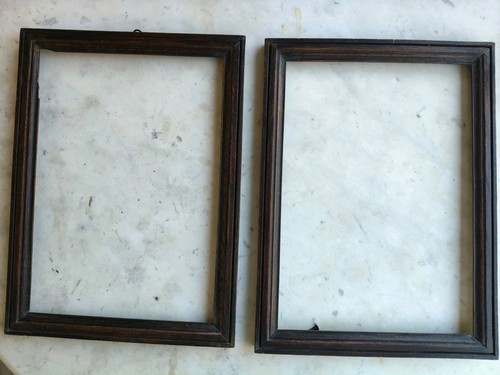 Paire cadres anciens bois - paire,