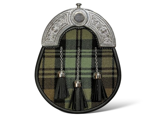 Sporran cuir tartan - sporran,