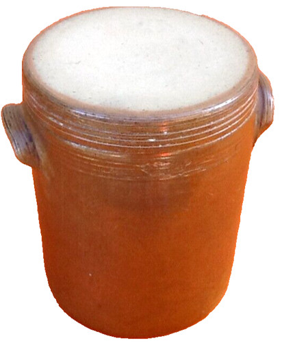 Ancien pot couvercle - ancien,