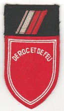 Insigne tissus Brigadier-Chef ADL 93eme RAM " DE ROC ET DE FEU "  - 130 x 70mm