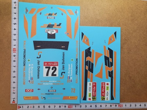Decals skoda fabia - 1/18,