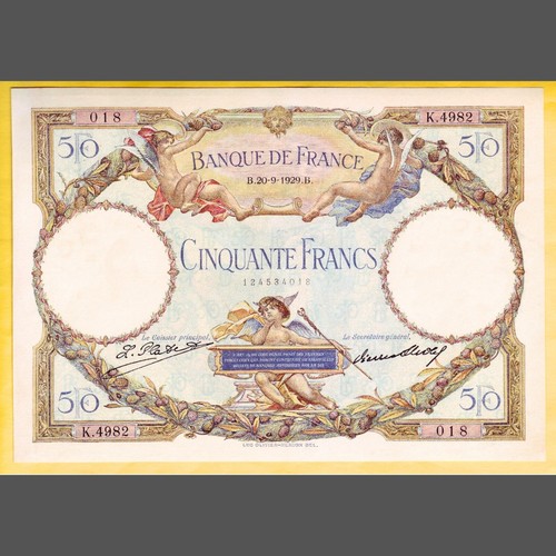 Billet français 50 - 50, francs