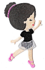 Patche écusson danseuse tutu
