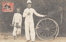 Vietnam - Rickshaw - REAL PHOTO Year 1910