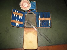 ANCIEN NÉCESSAIRE A COUDRE COUTURE CROCHET BRODERIE