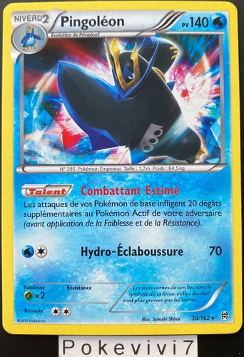 Carte pokemon pingoleon - pokemon, 38/162