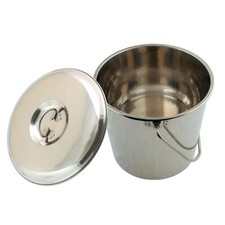 SEAU INOX 12 LITRES AVEC