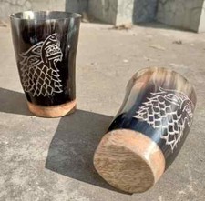Lot de 2 verres à shot viking
