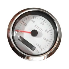 White GPS Speedometer 0-120