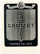 1946 : Cognac CROIZET, fondée en 1805 (publicity, advertising)