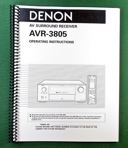 Denon avr 3805 instruction - avr-3805,