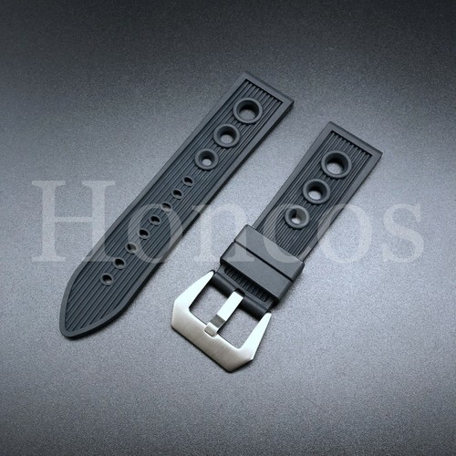 24mm rubber diver watch band - rubber,