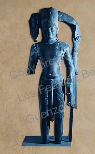 Statue art khmer decoupage - art,