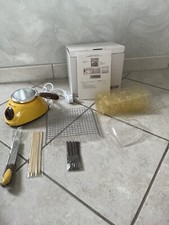 Service à fondue au chocolat et moules pour déco en chocolat 