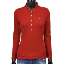 Polo femme Lacoste XS rouge