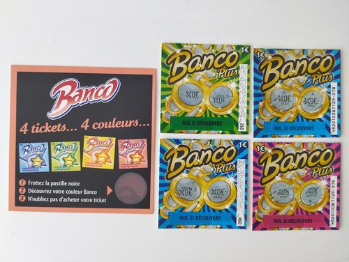 Lot anciens tickets banco - de,