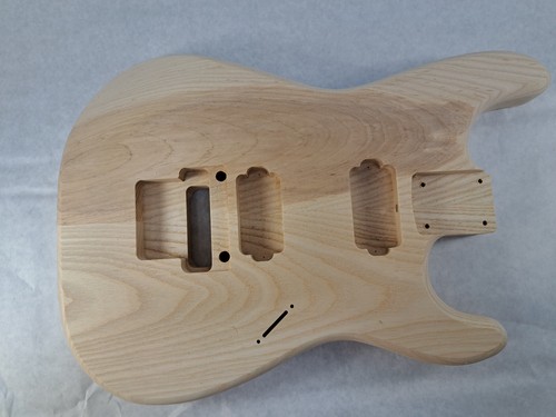 Unfinished ash hxh guitar - unfinished,