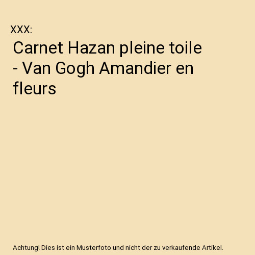 Carnet hazan pleine - carnet, toile