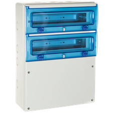 1332p Coffret Pour Prises De Courant 2 Rangées De 16 Modules - étanche Ip65 - So