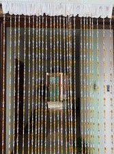 Rideau porte avec perles en - porte,