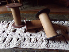  bobines anciennes en bois et bakélite,dentelle,métier,décoration