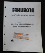 Kubota B6100 B7100 Tracteur L1200 L1700 Chargeur Owners Pièces Catalogue Manuel
