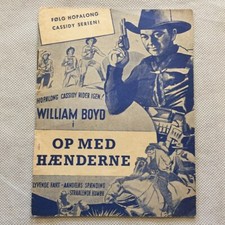 Cassidy of Bar 20 Hopalong William Boyd Russell Hayden 1938 Danish Movie Program