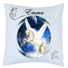 coussin cheval ailé