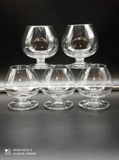 5 Verres à cognac en Cristal
