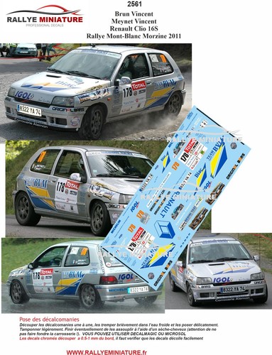 Decals ref 2561 - 1/43,