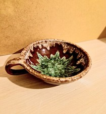 Pottery Skillet Cup - Handmade