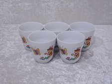 5 X Kahla DDR Design Porcelaine Tasses - Vintage - Abeille Papillon - 8 Cm