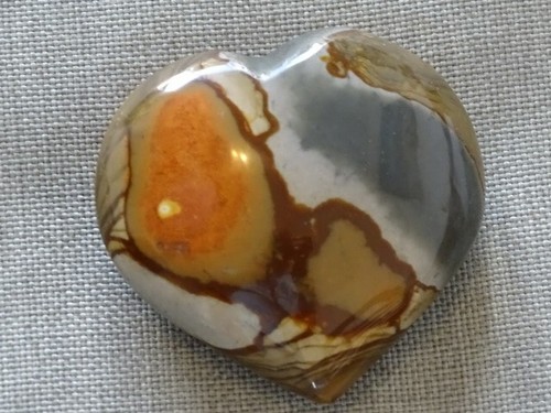 Multicolored jasper heart - jasper, heart..8cm