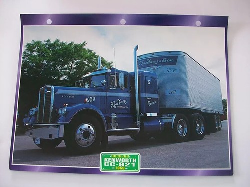 Carte fiche camion - carte,