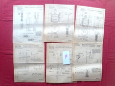 F / CITROEN Traction avant  7 et 11 / 6 planches technique 05 et 09 . 1936
