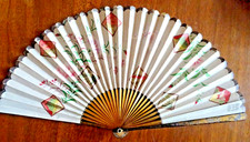 Eventail  en papier et bois