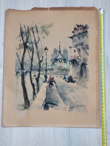 Aquarelle marius girard - de,