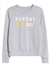 1901 Women's Game Day Sweatshirt Grey size XS