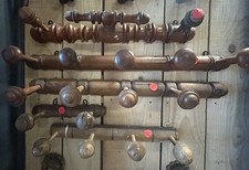 Lot 5 Porte Manteau Bois Napoléon III Vintage Design Patère Vestiaire Design