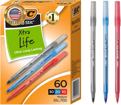 Round stic xtra life assorted - stic,