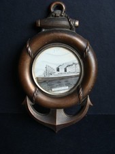 Cadre bouée avec photo paquebot / nautique