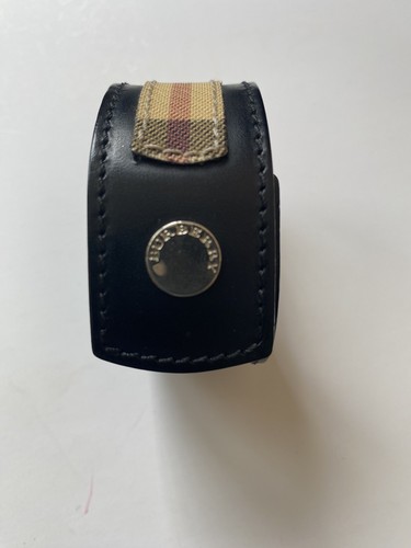 Manchette cuir burberry - cuir,