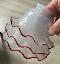 Lot 3 tulipes Verre Opalescent