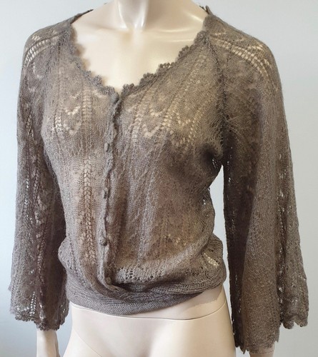 Maje marron beige mohair - beige,