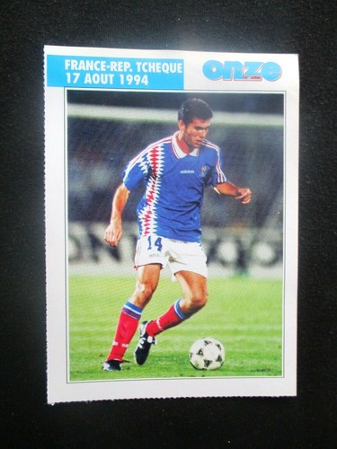 Fiche onze mondial - onze, zidane